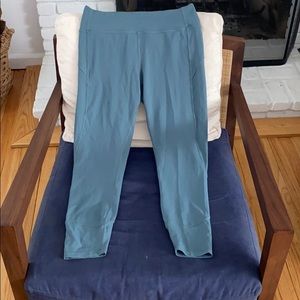 teal lulu lemon leggings 7/8